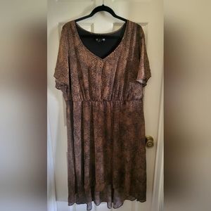 Lane Bryant animal print dress